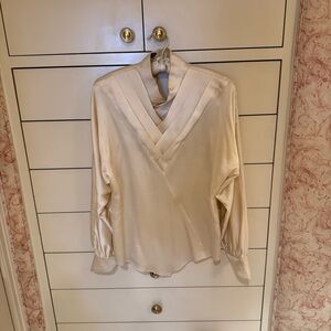 Elegant Cream Women's Blouse